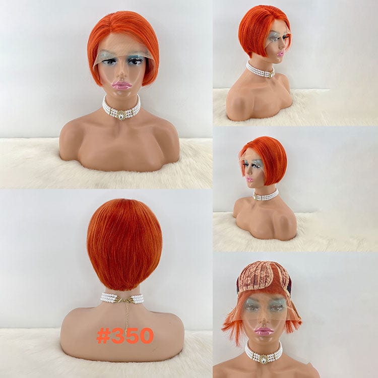 as picture / 13x1 side part 350 GL perruque pixie cut curls colored human hair wigs pixie cut short brazilian wig human hair curly bob short for black women