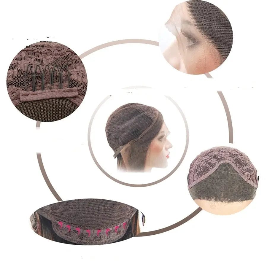 as show Women Cosplay Multicolor Stitching Gradient Wig