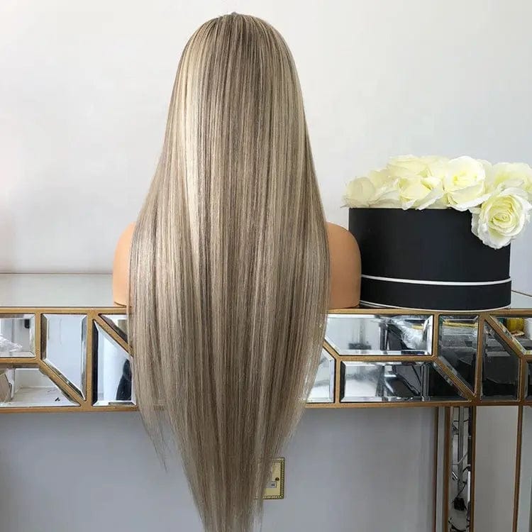 Ash Blonde Highlight #60 Color Long Straight