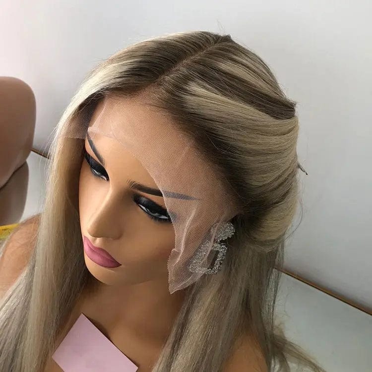 Ash Blonde Highlight #60 Color Long Straight