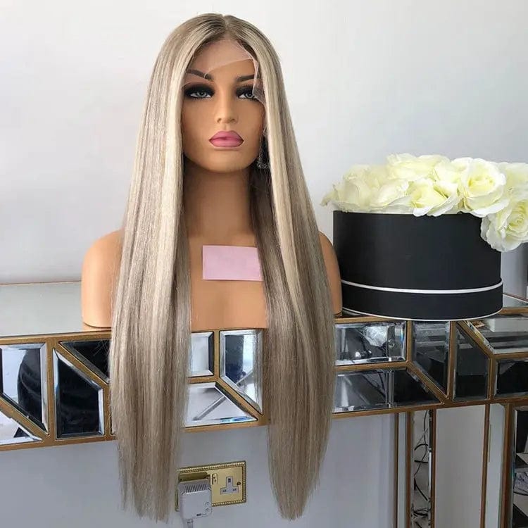 Ash Blonde Highlight #60 Color Long Straight