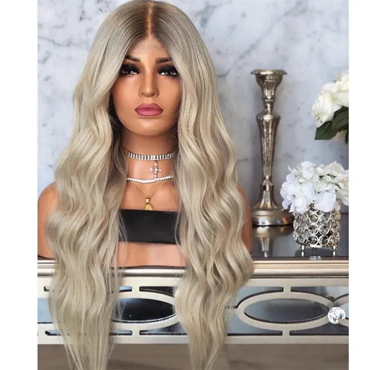 Ash Blonde Highlight #60 Color Long Straight