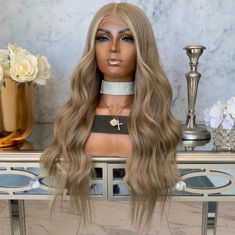 Ash Blonde Highlight #60 Color Long Straight