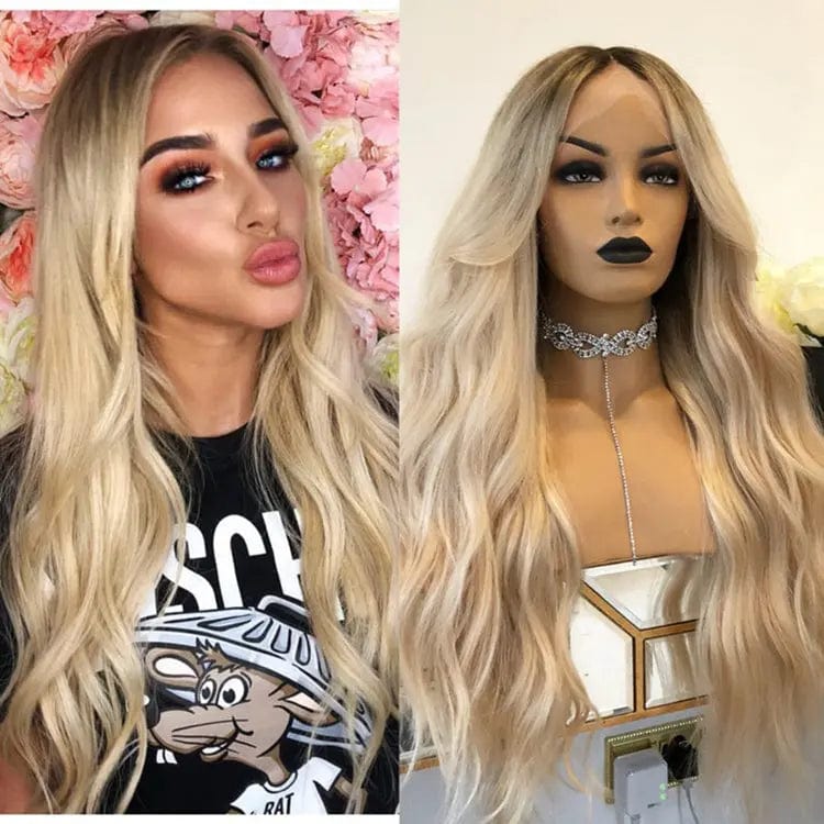 Ash Blonde Highlight #60 Color Long Straight