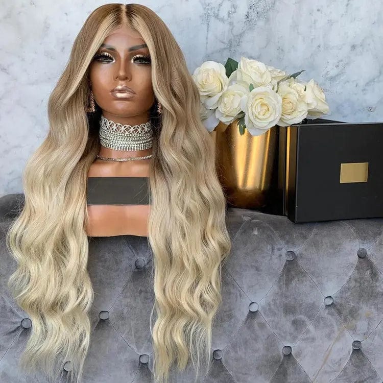 Ash Blonde Highlight #60 Color Long Straight