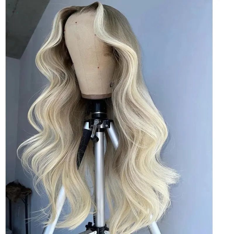 Ash Blonde Highlight #60 Color Long Straight