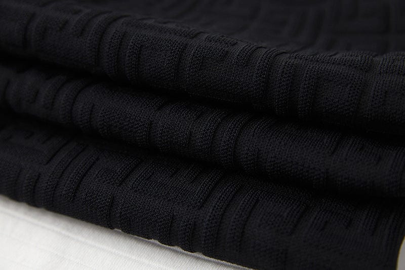 Autumn 2023 new arrivals sweater 2 pieces women casual knitted shirt with long skirt sets for office lady