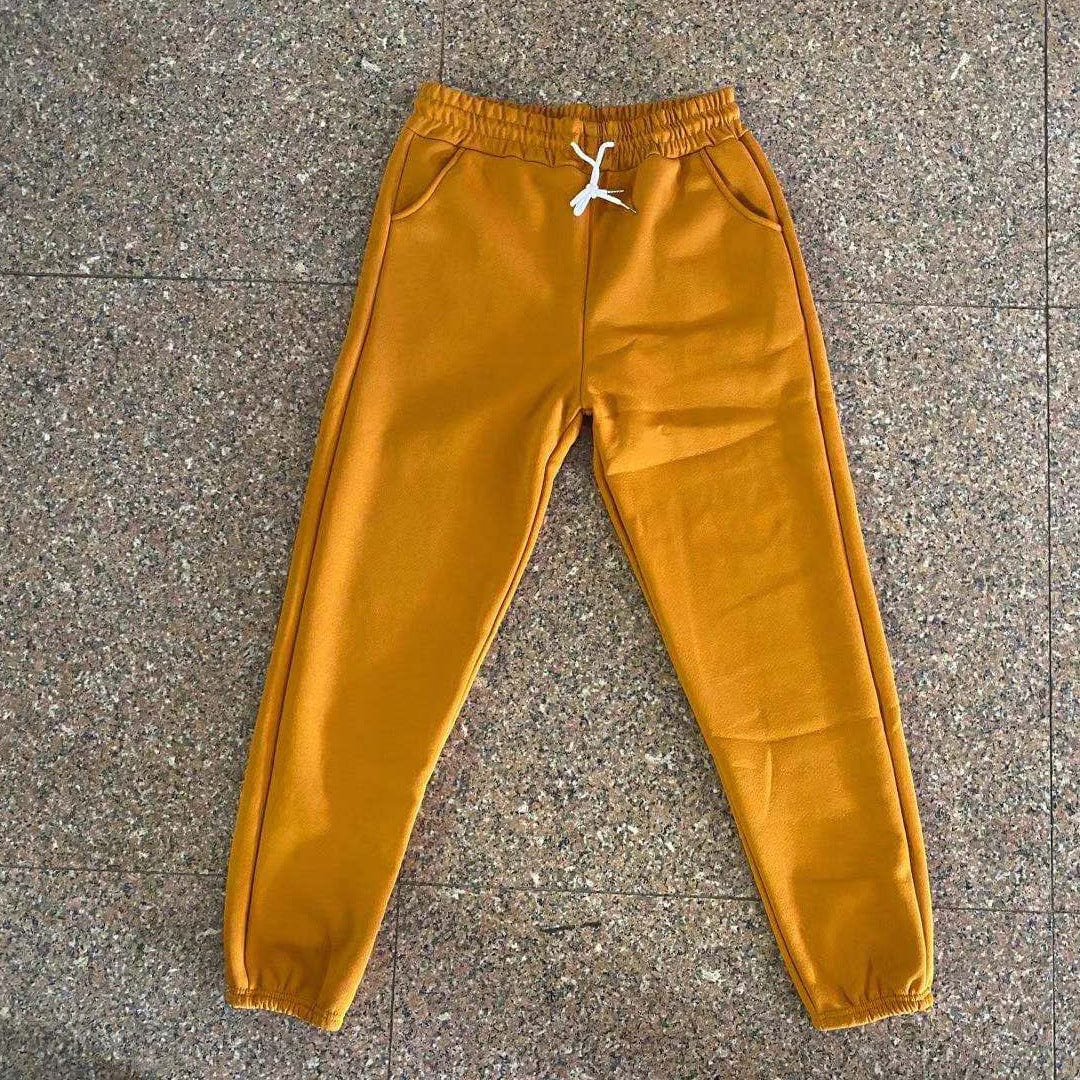 Autumn and winter Plush thickened sweatpants women trousers loose large warm Running Jogger casual pants