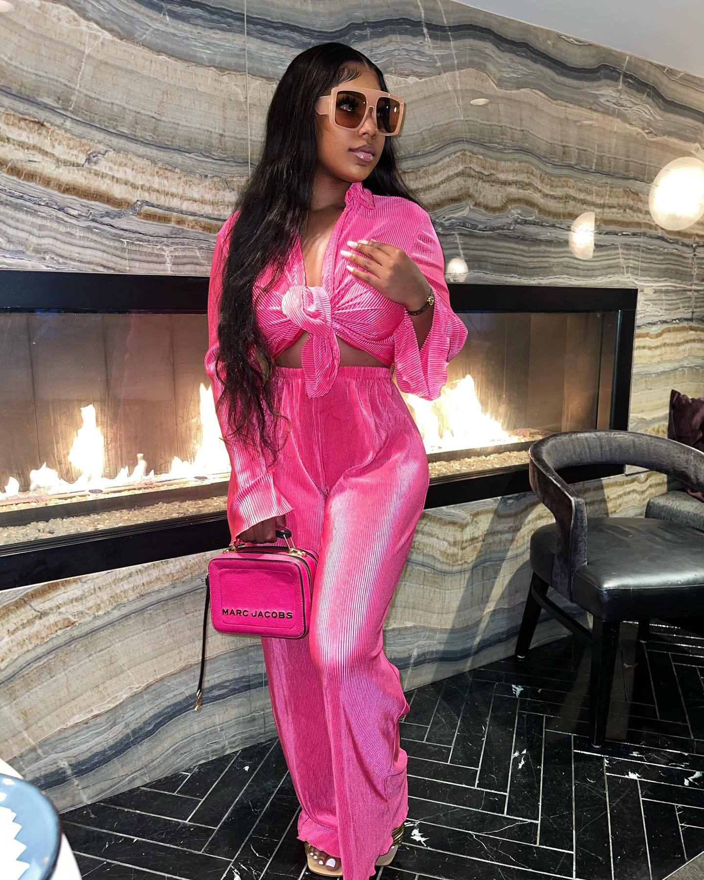 Autumn New Arrivals Matching Long Sleeve Shirt And Pants 2Piece Set Women Fall Outfit 2022
