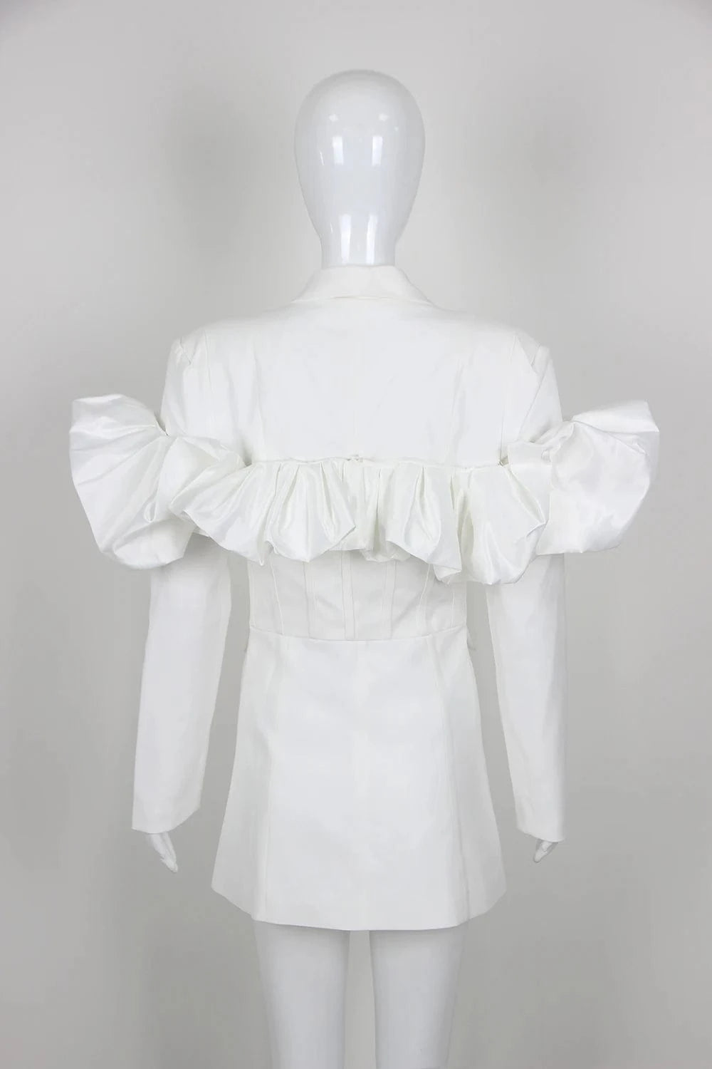 BA2293 Kimshein Formal Blazer Dress New Arrivals Puff Long Sleeves Mini Dress Fashion Blazer In High Quality