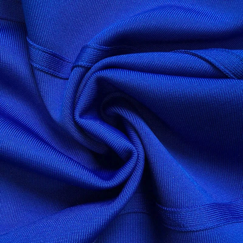 BA391 New Long Sleeve Round Neck Bandage Dress Fashion Party Cocktail Evening Dresses Casual Elegant Bodycon Vestidos For Woman