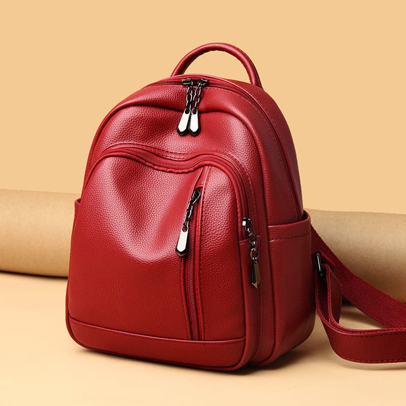 Backpack Women 2022 New Versatile Fashion Versatile Casual Soft Leather Mini Small Backpack Travel Bag