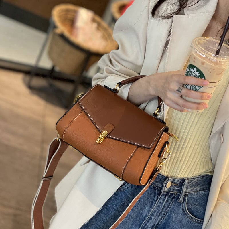 Bag Girl 2022 Spring Summer New Tide Ferry Crossbody Shoulder Pack Women's Fashion Terminal Cowp Skin Bag Bags