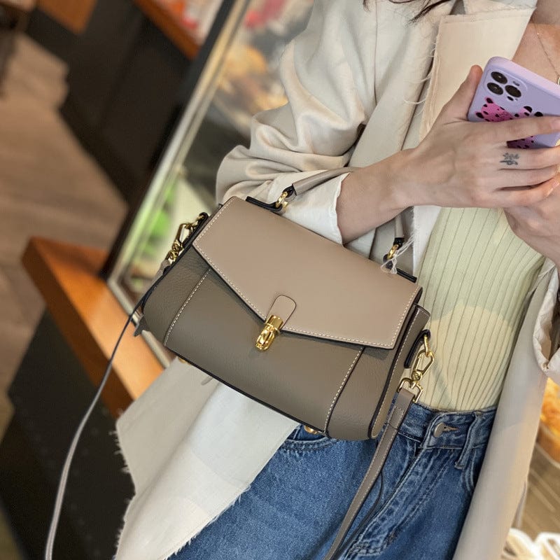 Bag Girl 2022 Spring Summer New Tide Ferry Crossbody Shoulder Pack Women's Fashion Terminal Cowp Skin Bag Bags