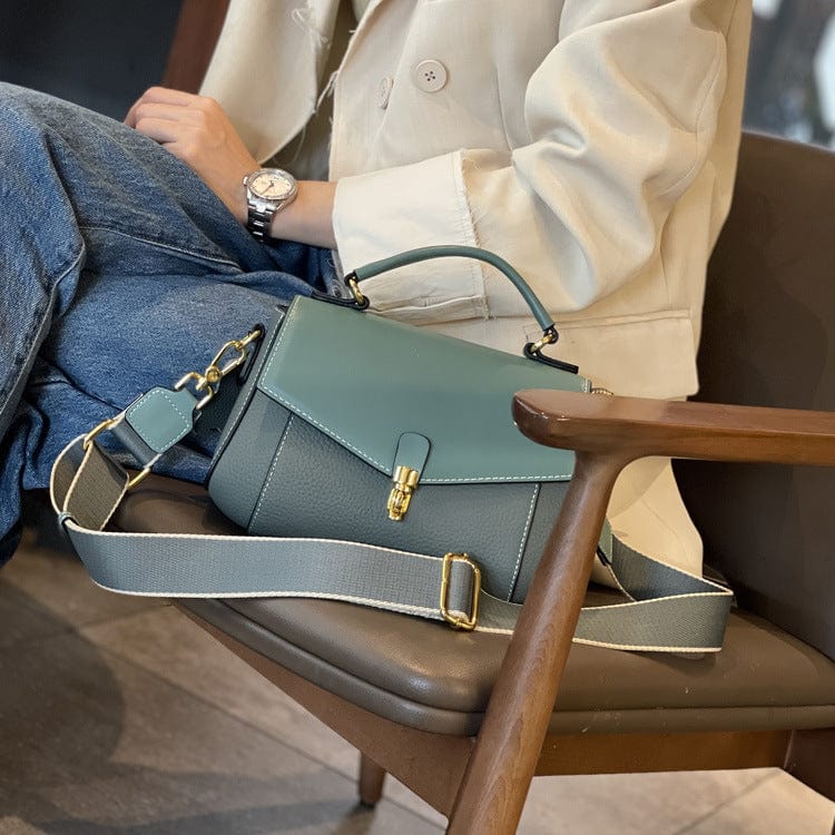 Bag Girl 2022 Spring Summer New Tide Ferry Crossbody Shoulder Pack Women's Fashion Terminal Cowp Skin Bag Bags