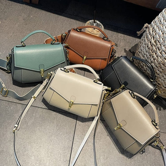 Bag Girl 2022 Spring Summer New Tide Ferry Crossbody Shoulder Pack Women's Fashion Terminal Cowp Skin Bag Bags