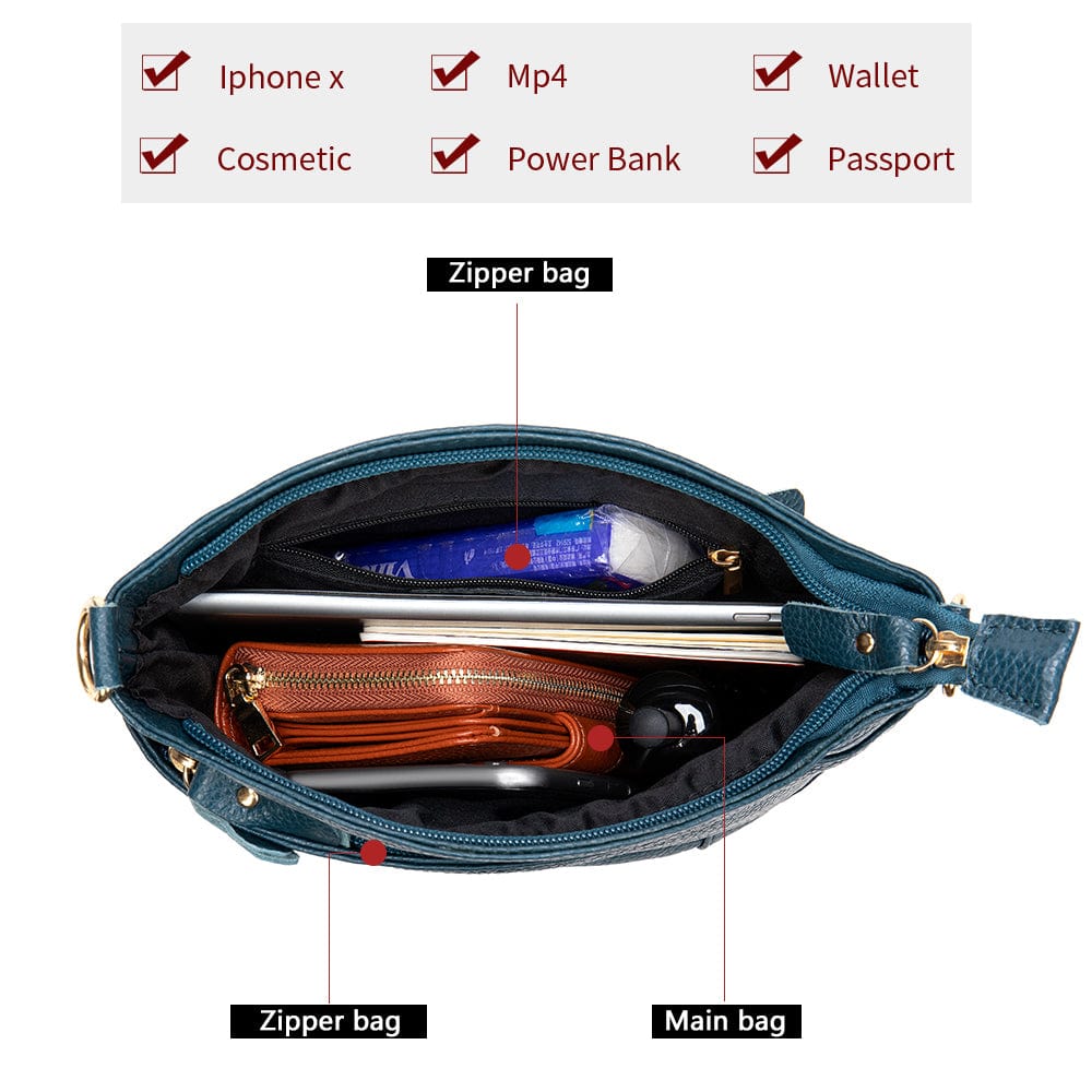Bags 8363 Women's Shoulder Genuine Leather Handbag Small Women's Bag Female Crossbody Bags for Women Summer bolsa feminina