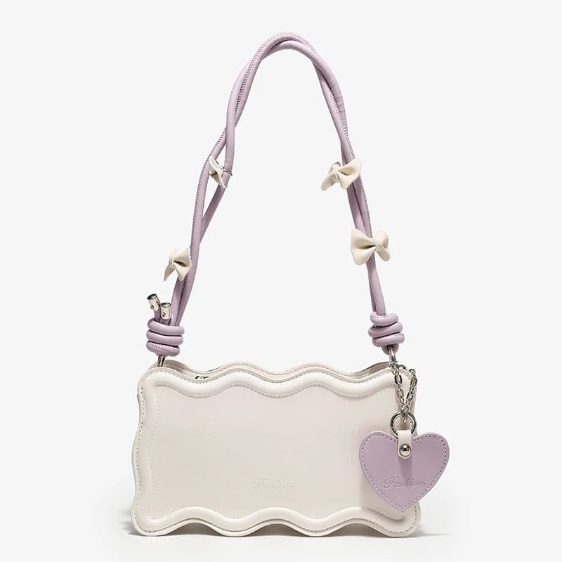 Beige and purple new trendy fashion luxury wholesale handbag chain cute shoulder bags 2023 ladies designer handbags