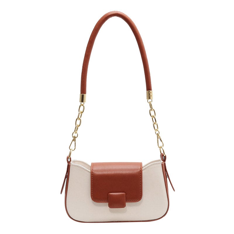Beige Brown 2022 New Fashion Purse Unique Chains Designer High Quality Handbags Leather Underarm Bag Women
