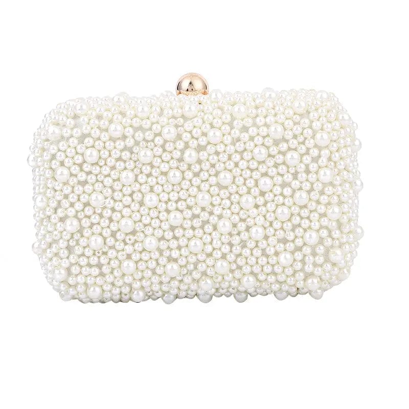 Beige Factory Wholesale Special Customize European Classic Lady Vintage Beaded Mini Small Hand Clutches Wedding Bridal Evening Bags