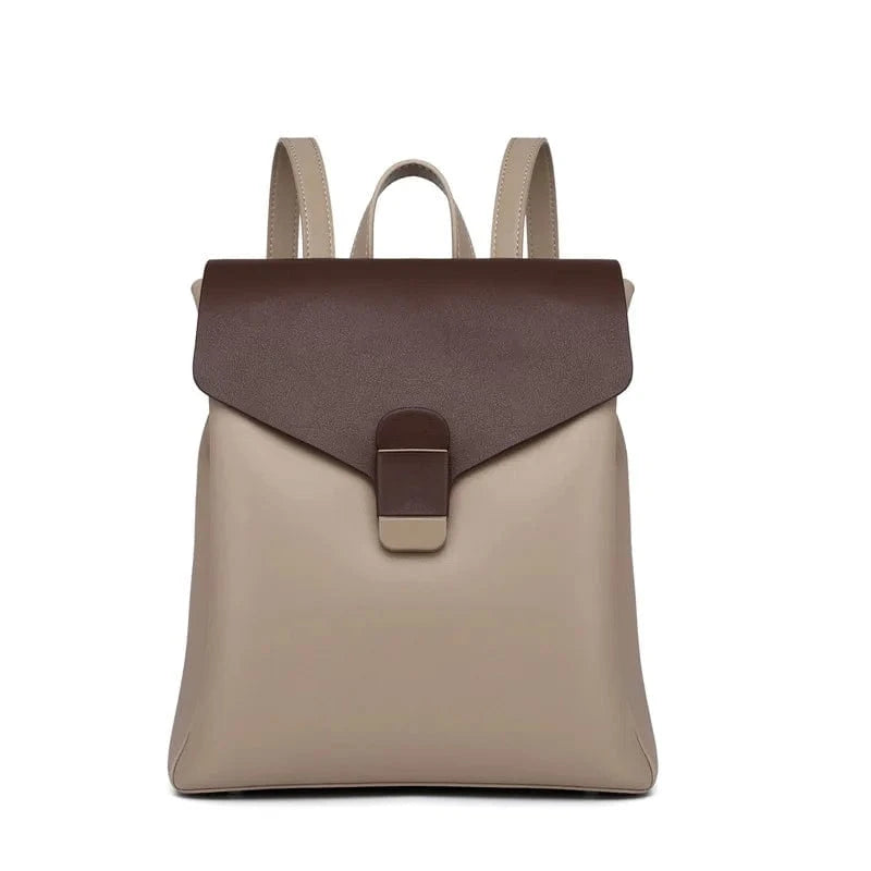 Beige Hot Sales Mini Backpack Women Girls Water-resistant  Backpack Purse Shoulder Bag for Women  School Travel Bag