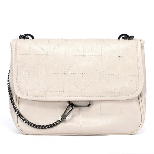 Beige LOVEVOOK Brand Designer Luxury 2023 Quilted PU Leather Shoulder Pueses with Chain Strap Casual Crossbody Bags for Women Ladies