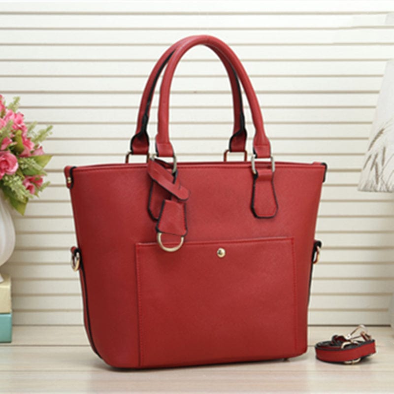 Best Pre/After Service / Red Wholesale Cheap Price Latest Shoulder Bags Large Capacity Genuine Leather Handbags For Women