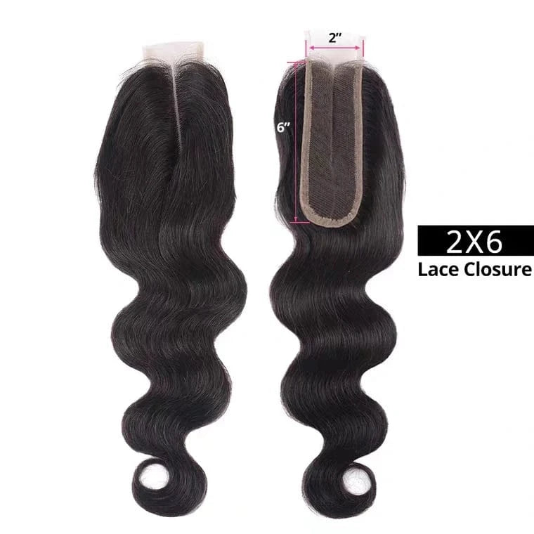 Best Selling Free Part 2x6 Cambodian Hair Closure Human Hair Closure Natural Hair 2*6 HD Lace Closure
