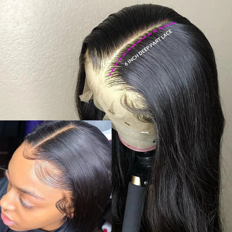 Best selling virgin human hair straight wave natural color HD swiss lace 22inch to 32inch 13*6 hd human hair lace front wig