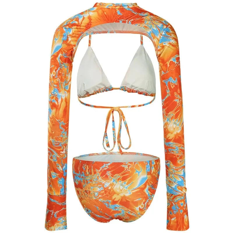 Bikini long-sleeved bikini women