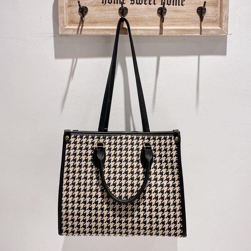 Bird Lattice Portable Elegant Women's Bag New Large Capacity Tote Elegant Underarm Shoulder Bag