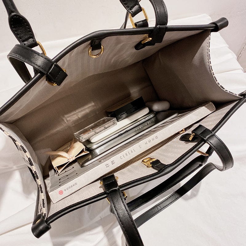 Bird Lattice Portable Elegant Women's Bag New Large Capacity Tote Elegant Underarm Shoulder Bag
