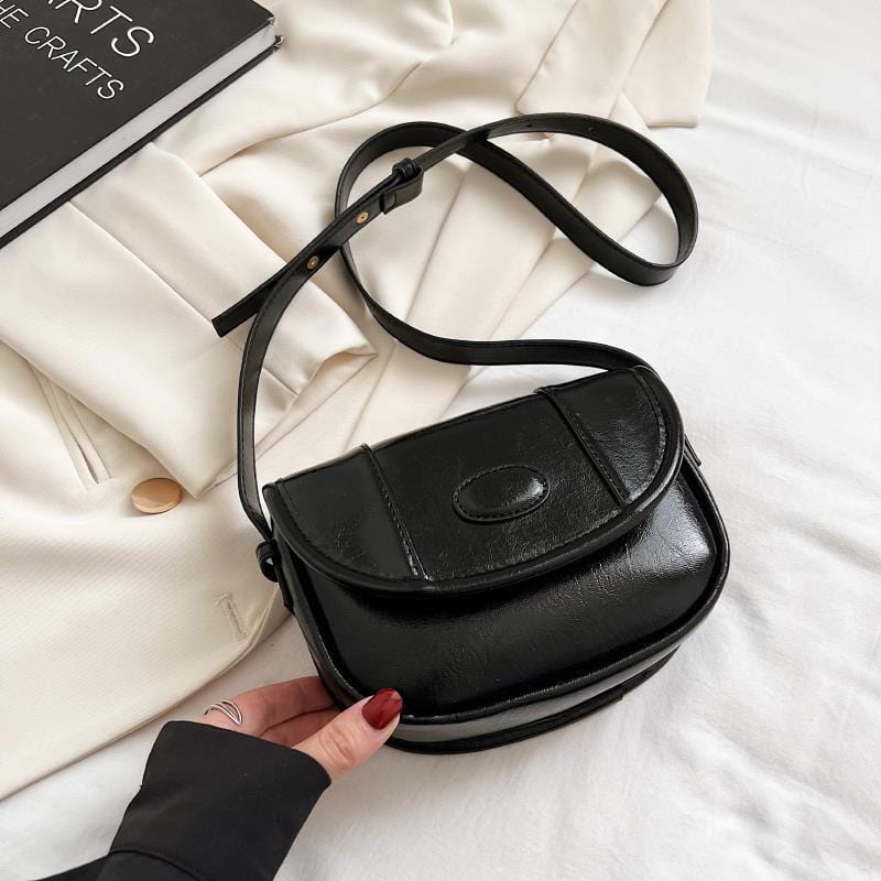 black 2022 Designer Saddle Crossbody Bags for Women Retro Fashion Bags Women Handbags Ladies Luxury