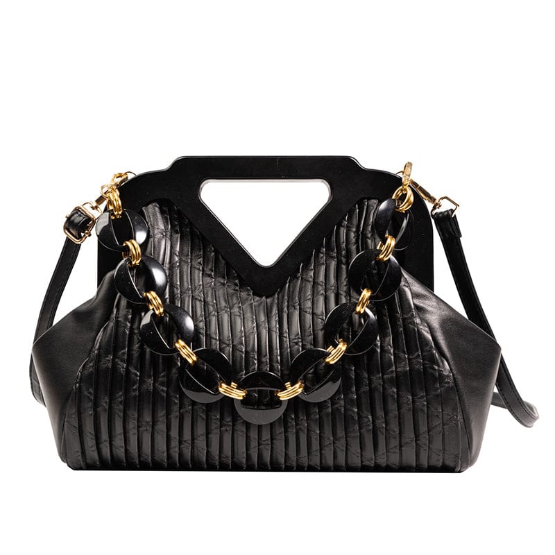 black 2022 Fashion Designer Purses Wholesale Chains Custom Shoulder Bag PU Leather Bags Women Handbags Ladies Luxury