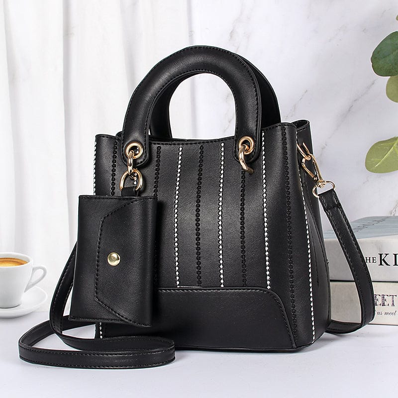 black 2022 new striped small bucket women cross body bag 2022 qualitywomen hand bags shoulder bag 13183