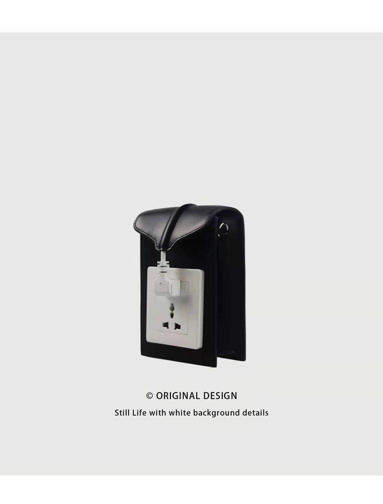 black 2022 Unique Special Shaped Plug crossbody bags for lady girls