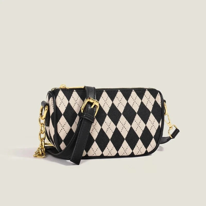 black argyle China free shipping items for women handbags canvas crossbody bag wholesale custom ladies handbag online