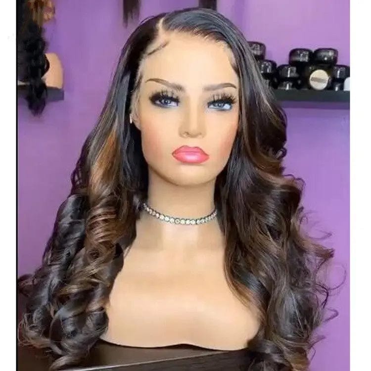 Black Brown Highlight Allure Romance Loose Wave Wig