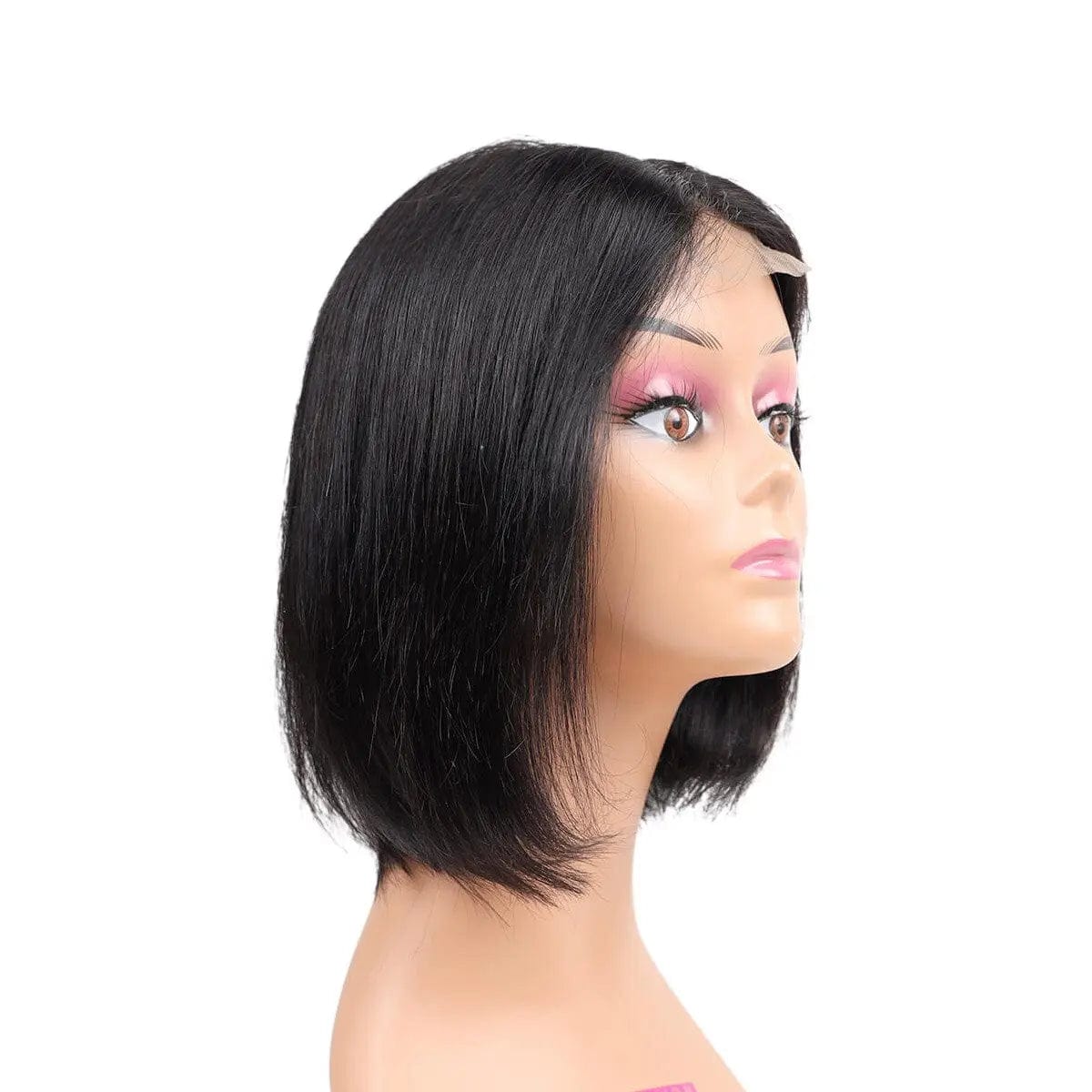 Black Color / 8inches / 150% Ombre T1b/613 Bob transparent Lace Wig