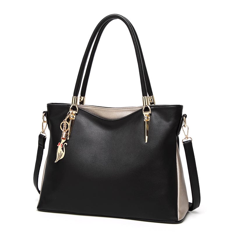 black custom luxury women's purses and handbags handbag leather tote bags