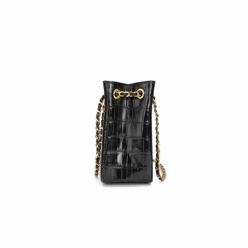 black Custom made handbag crocodile skin handbag handbag with matching shoes