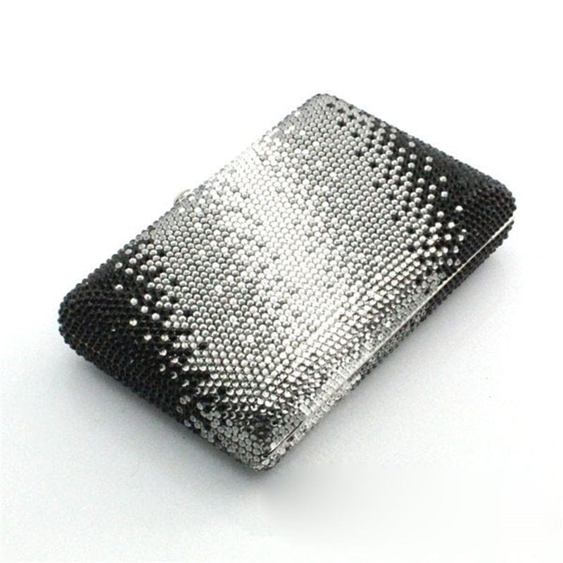 Black Diamond Evening Clutch Bag Crystal Party Purse Female Chain Bag Luxury Rhinestone Wedding Bag Bridal Clutch