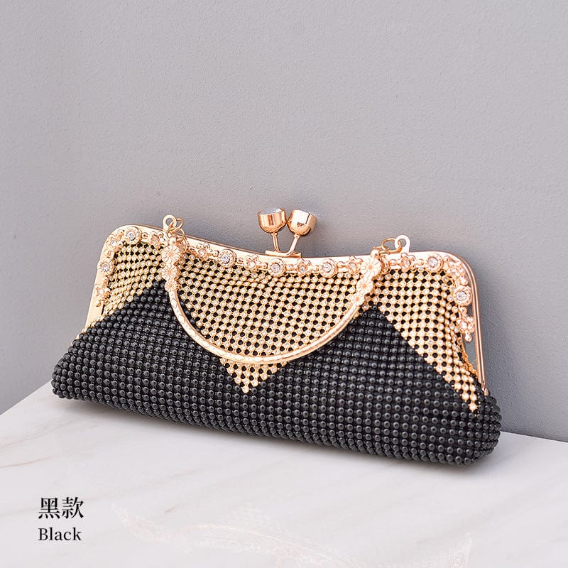 black Factory Fashion diagonal span 2023 new party wedding messenger lay purse crystal evening clutch bags