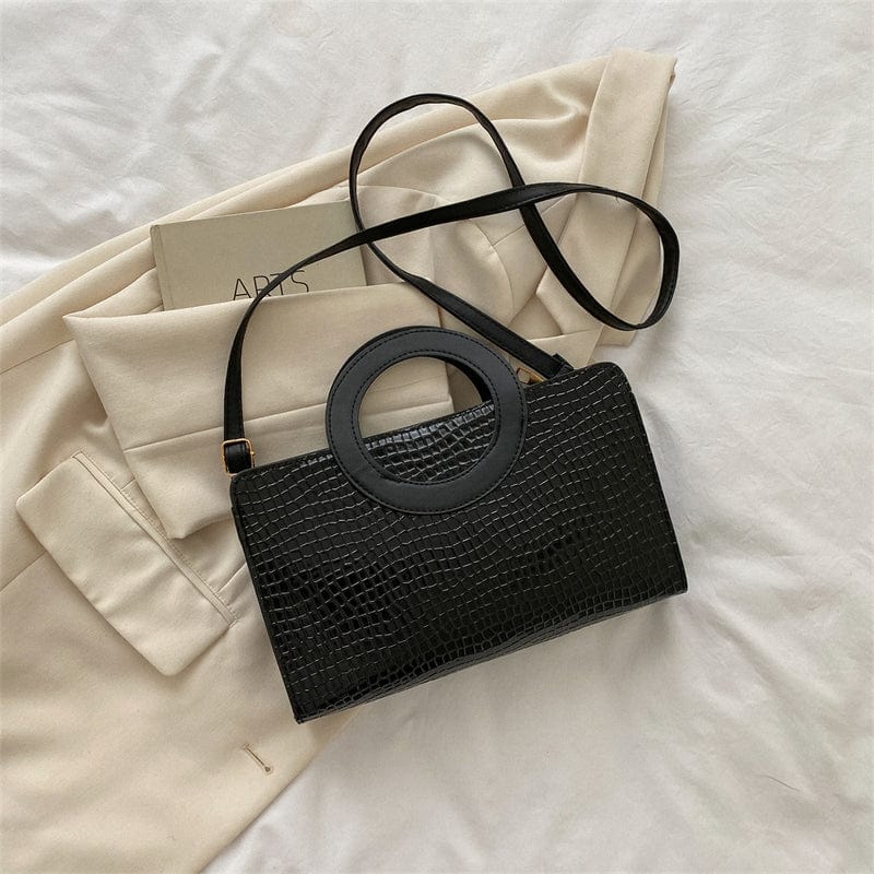 black Factory Wholesale Handbags 2022 Young Lady Luxury bags Women Crocodile Pattern Shoulder Purses For Woman