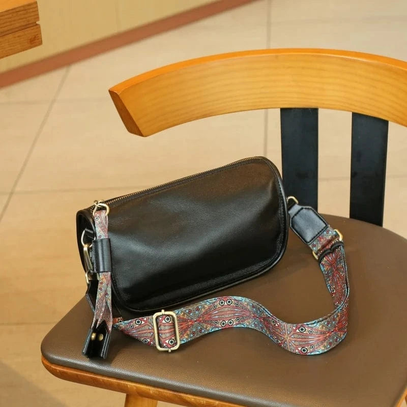 Black fashion high quality custom leather handbag manufacturer designer purse vintage genuine leather woman luxury handbags