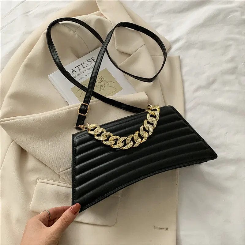 black L537 Vintage Designer Handbags Purse Women Shoulder Crossbody Bags 2022 New Fashion Chain Totes Pleated Lady's Messenger Bag