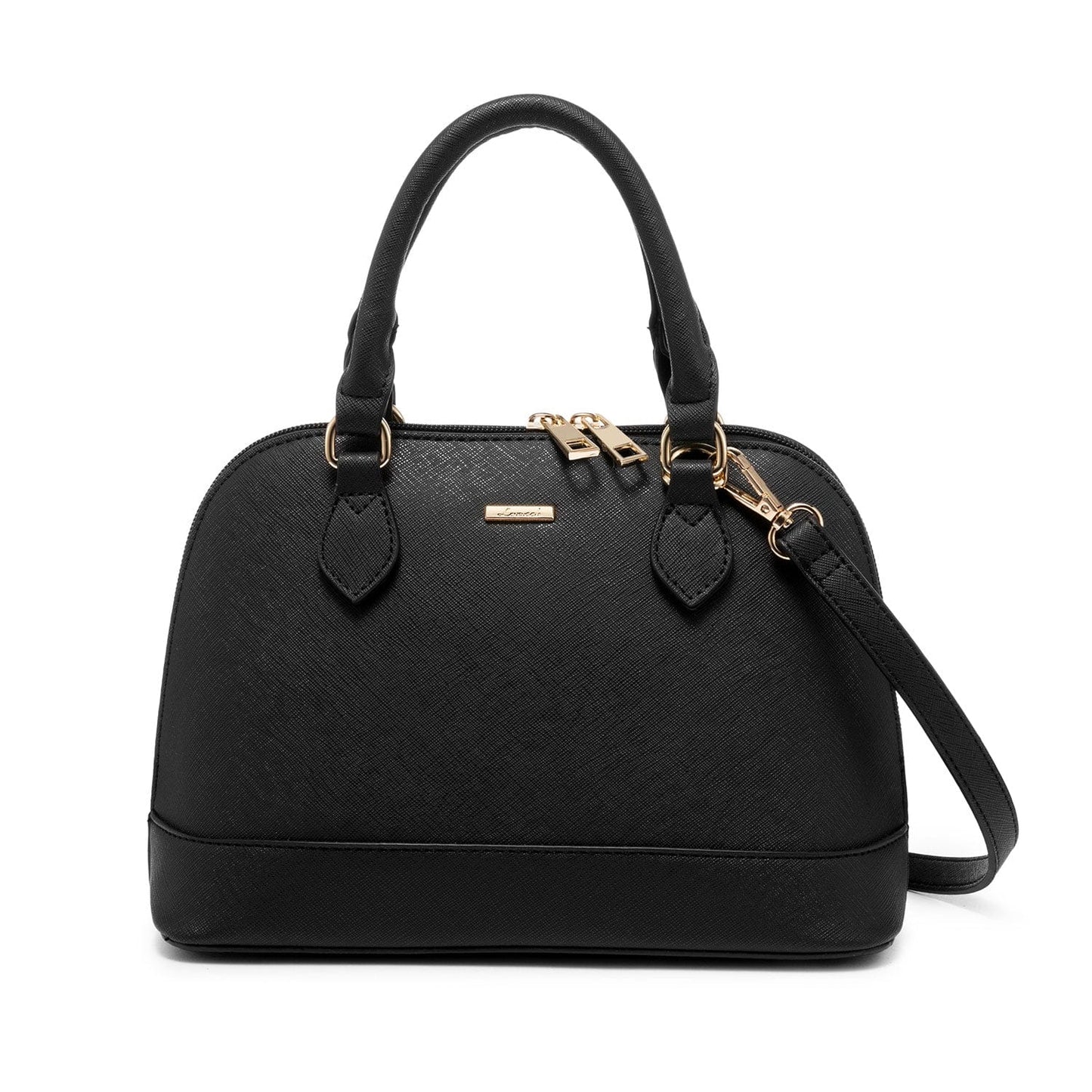 black Lovevook Factory 2022 PU Leather Ladies Hand Bags Classic Top Handle Dome Satchel Bag Elegent Small Shoulder Bags Women Handbags