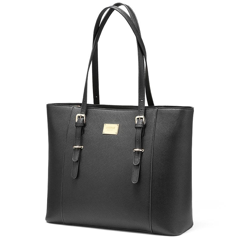 black Lovevook handbag Amazon high quality  women handbags dropshipping large ladies office tote shoulder bags 15.6 women laptop bags