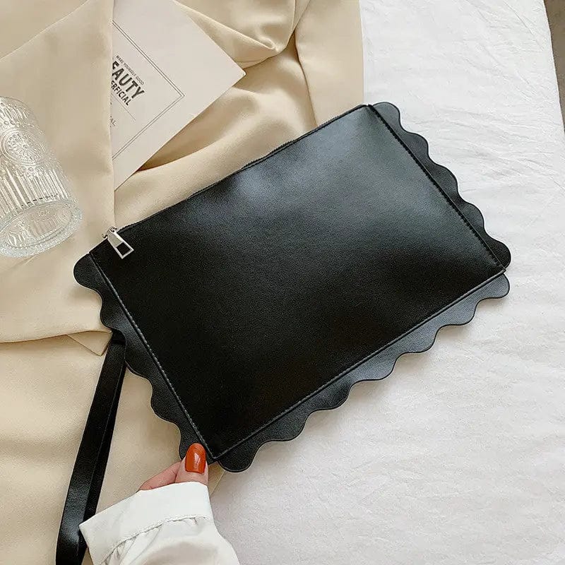 black M302 Flowers Envelope Clutch Bags Women Large Purse Soft Large Capacity Luxury Lady Wallet