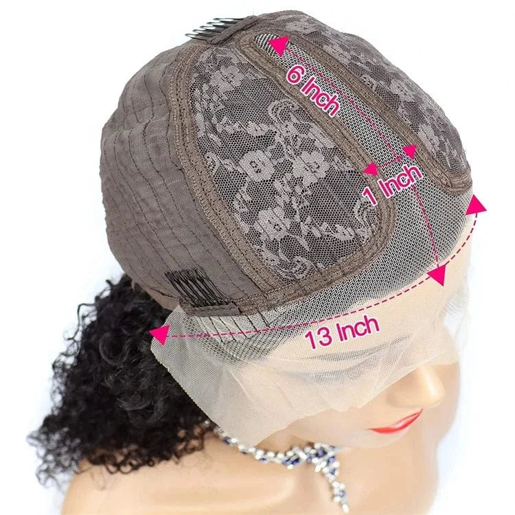 Black T Part Loose Deep Wave Lace Front Wigs HD Lace Wig Brazilian 100% Virgin Cheap Natural Human Hair Wigs For Black Women